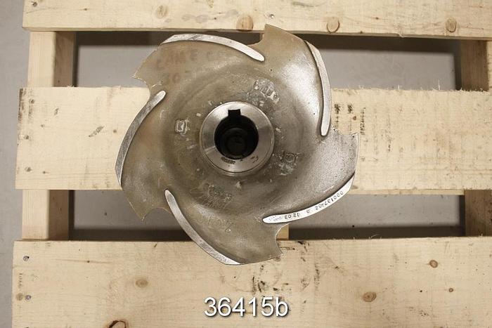 Used Goulds 3175 Impeller, 4x10x14, 5 Vane, 10.75" Diameter #36415