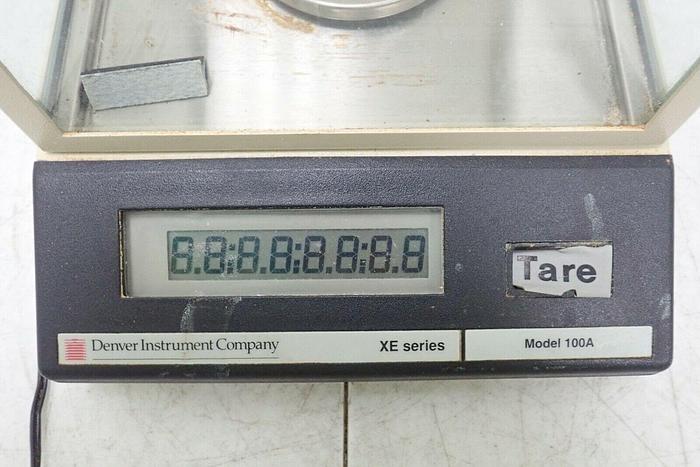 Used Denver Instrument Company Model 100A XE Series Laboratory Balance Scale