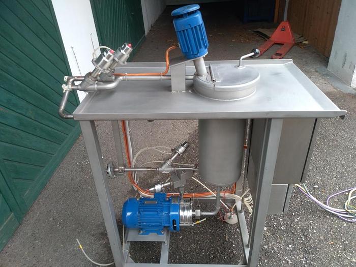 Edelstahl Mischanlage, Pumpe, Steuerung, neuwertig -90%