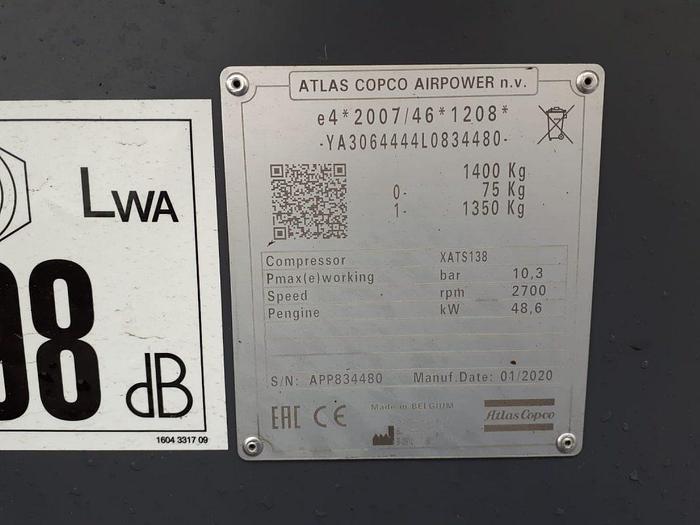 Used Atlas Copco XATS 138
