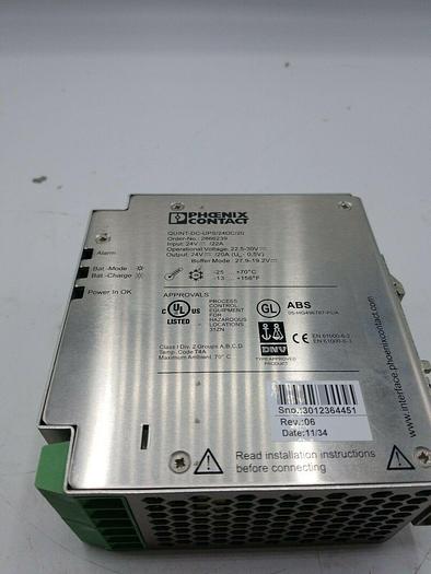 Used PHOENIX CONTACT QUINT-DC-UPS/24DC/20