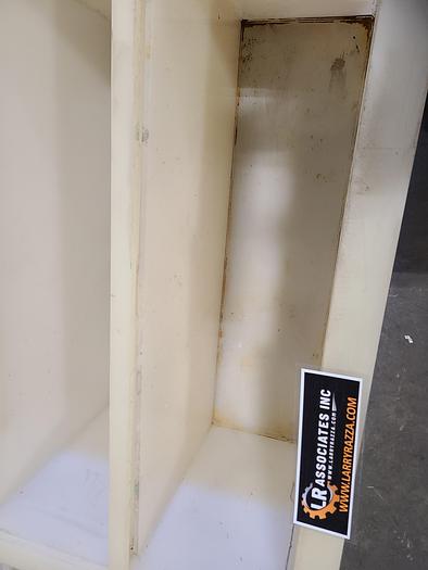 Used Polypro Tank Counter Flow Rinse side and bottom support 70" x 28" x 29" Removable Partition - LARRY PLEASE CHECK DEMENTIONS