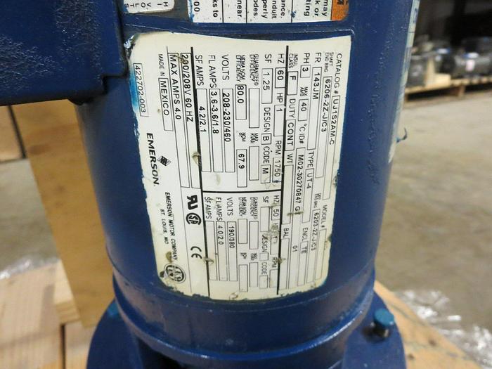 Emerson & Crane-Weinman, Motor Pump Assy., UJ1S2AM-C, CV Series Pump