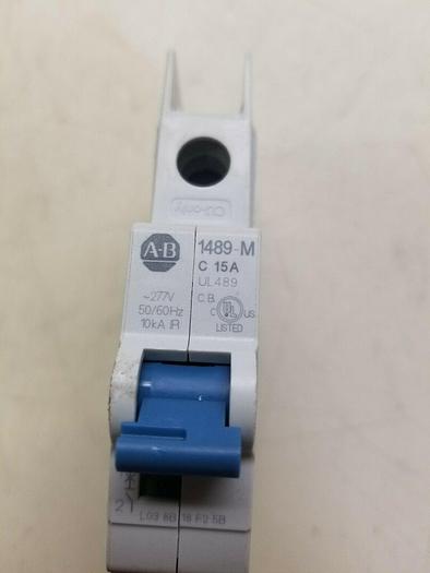 Used ALLEN BRADLEY 1489-M1C150 SER.D CIRCUIT BREAKER 1489-M C 15 A