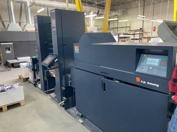 Used CP Bourg stacker TD-d BST 20 d BDF collator BMe bookle