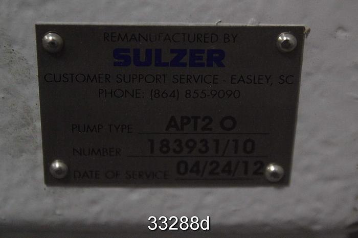 Unused Sulzer APT 2 Pump Power End #33288