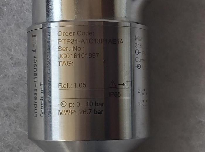 Intellig. Druckschalter, Ceraphant T, PTP31-A1C13P1AE1A, Niro, Endress und Hauser,  neu