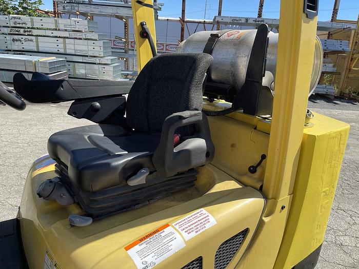 Used 10,000 POUND HYSTER MODEL S100FTBCS FORKLIFT 64" DIAMETER CASCADE CLAMP -PENDING