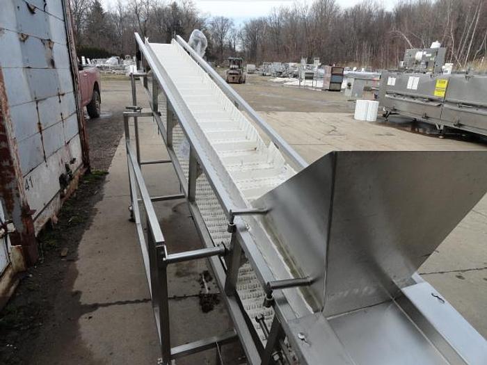 Used Weigh Pack Incline Infeed Conveyor; 12"Wx12'L