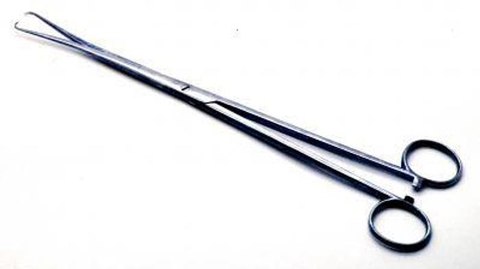 Used Forceps Uterine Tenaculum 1 in 1 Teeth with Straight End 265mm (10-1/2in)