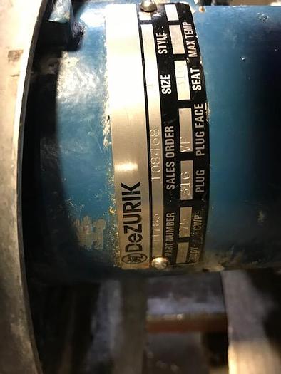 Used DEZURIK SIZE 4 PRECISION ELECTRIC CONTROL VALVE