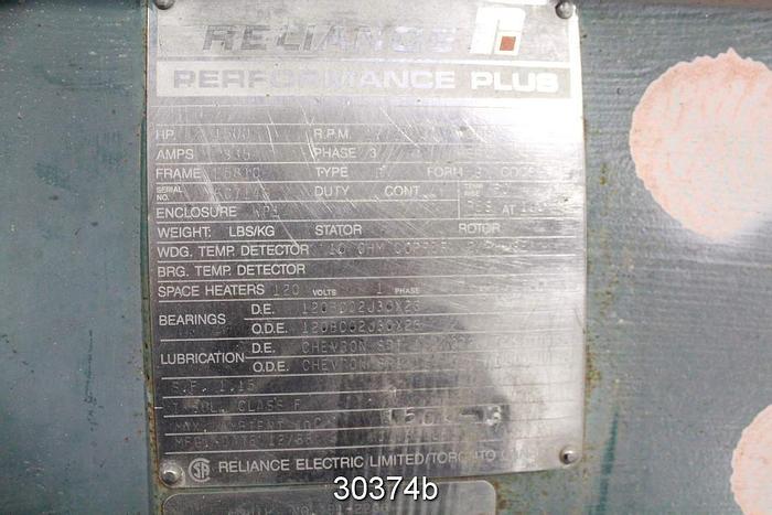 Used Reliance AC Motor #30374