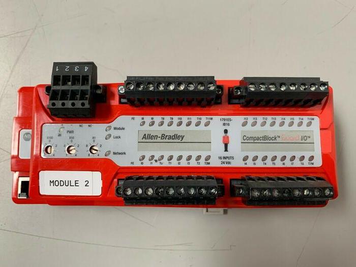 Used Allen-Bradley Ser. A Guard I/O 16 Point Digital Input 1791ES-IB16 Safety