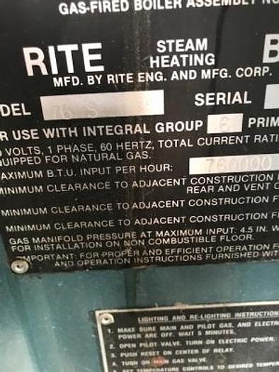 Used Used Rite Steam Boiler