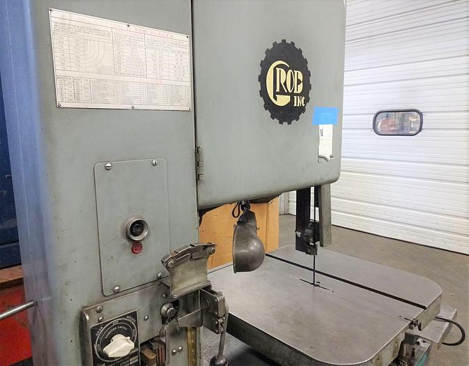 Used Grob 18 in. Type NS18 Vertical Band Saw, Band Saw Blade Welder