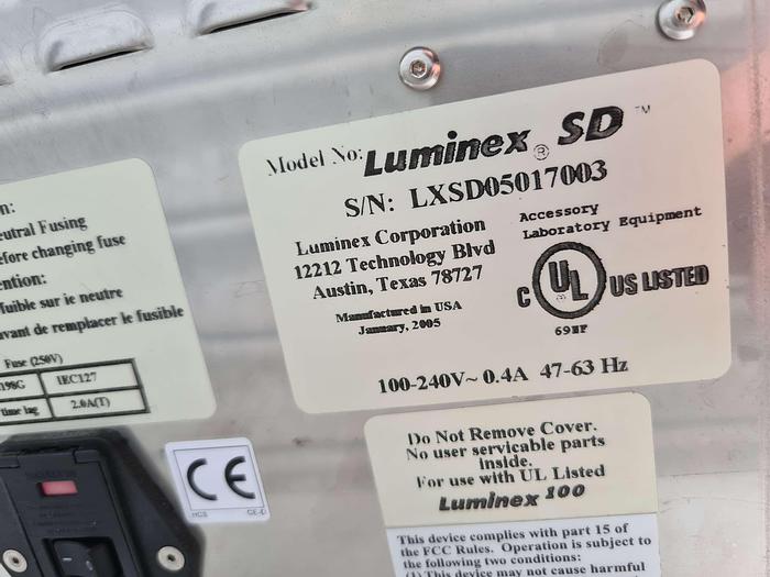 Used Bio-Rad Luminex 100 Liquid Array Multiplexing System