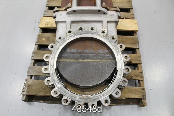 Used True Line 20" Hand Operated Knife Gate Valve #43548
