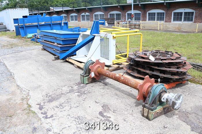 Used Voith Slat Conveyor, 14' Horizontal Feed Section #34134