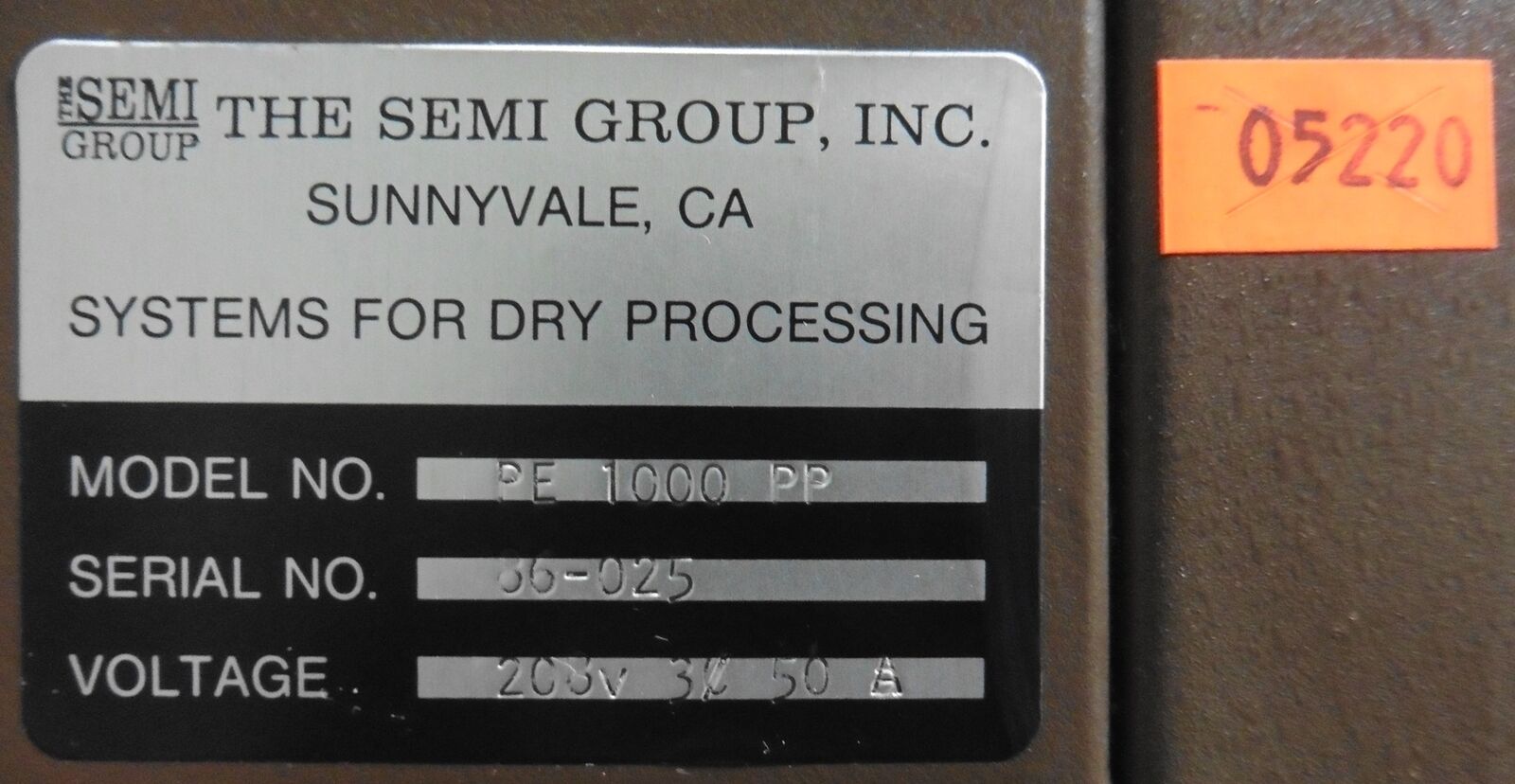 Used The Semi Group PE System 1000PP & PE 1000PP Plasma Etching Systems