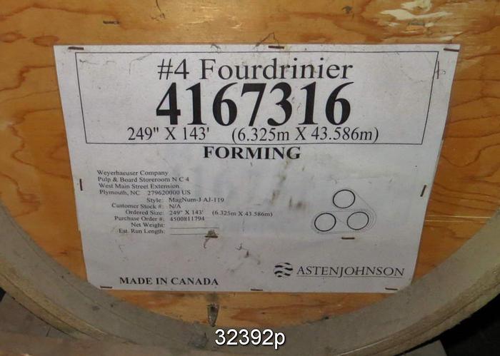 Used Beloit Cantilevered Fourdrinier Section #32392