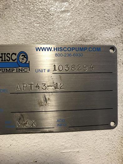 Used AHLSTROM / SULZER APT 43-12 CENTRIFUGAL PUMP S/S DRIVE END SPARE