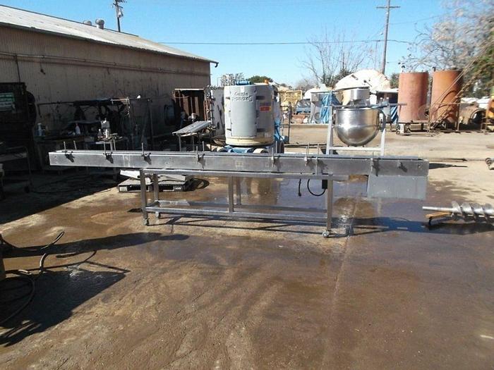 Used Conveyor, Belt, 6" x 16', S/st, Slat, 1/2 HP, PortableConveyor, Belt, 6" x 16', S/st, Slat, 1/2 HP, Portable #S740289