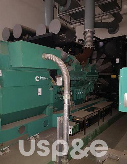 Used 2.2 MW 2011 Used Cummins C2250D6A Diesel Generator Sets