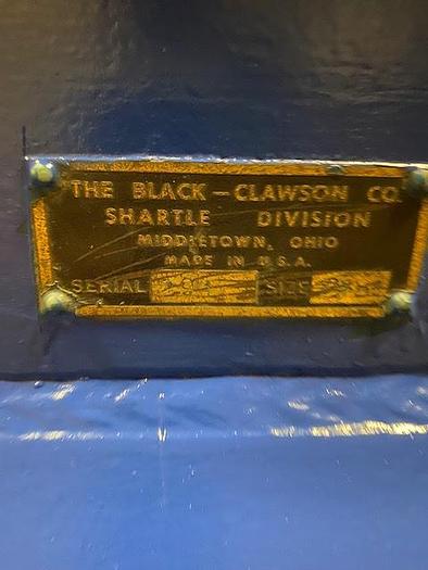 Used 84" WIDE BLACK CLAWSON ROLL SPLITTER 72" DIAMETER ROLL CAPACITY