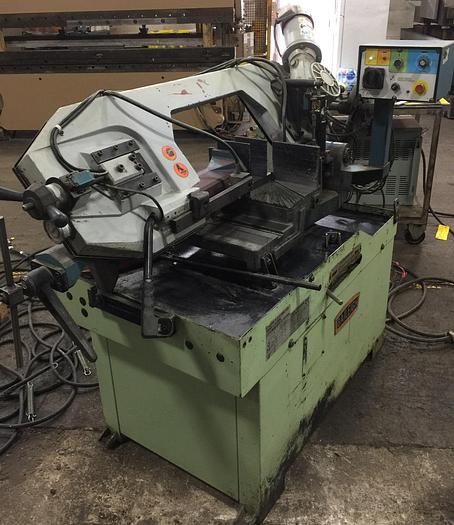 Used 10-1/2" X 10-1/2", BAILEIGH, HORIZONTAL DUAL MITER BANDSAW