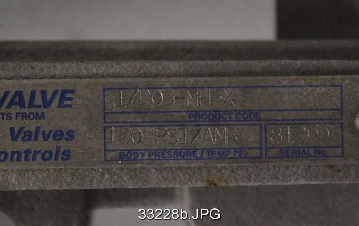 Used Rovalve S-17D03-MH-X 3" Hand Operated Knife Gate Valve #33228