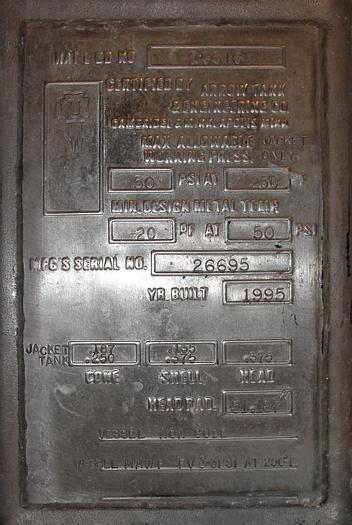 Used 400 GALLON BUHLER VACUUM MIXER – S/S – JACKETED