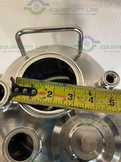 Used Alloy Products  20L 316 Stainless Steel Pressure Vessel 185 PSI w/ 22" Dip Tube