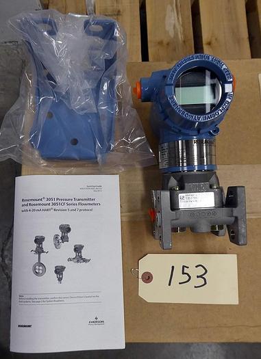 Used ROSEMOUNT 3051CG1A02A1AH2B1M5 PRESSURE TRANSMITTERS (EIGHT AVAILABLE)