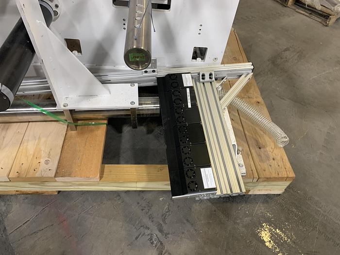 Used 18" WIDE WEBEX MODEL 1251 DUPLEX REWINDER W SIMCO ION BLOWER AND COGNEX CAMERA