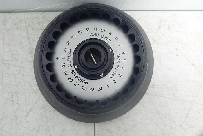Used Heraeus Sepatech 3743 17,000RPM Centrifuge Rotor