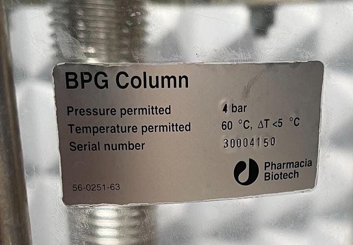 Used Pharmacia / BPG Chromatography Column 300/500 34 Liter