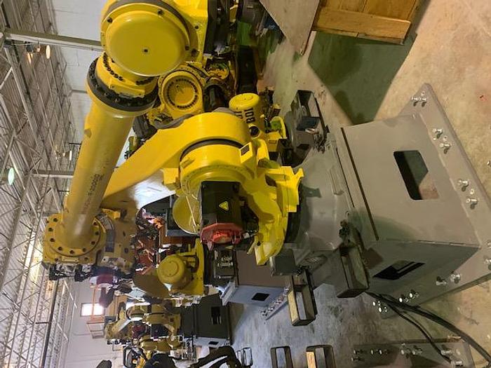 Used FANUC R2000iC/125L 6 AXIS CNC ROBOT WITH R30iB CONTROLLER, 125KG X 3,100 MM H REACH