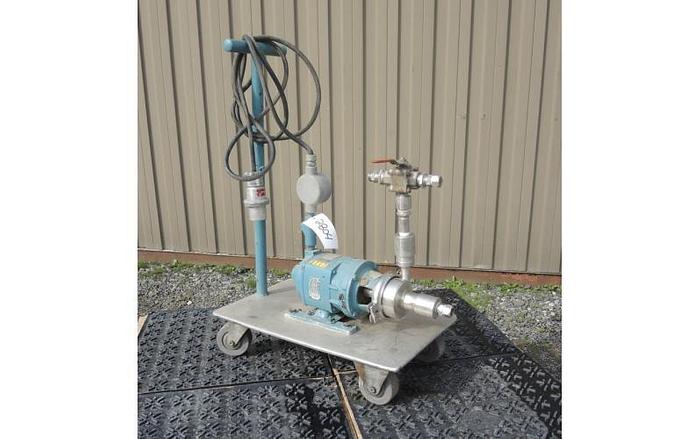 D'occasion USED CENTRIFUGAL PUMP, 1" X 1.5" INLET & OUTLET, STAINLESS STEEL, SANITARY