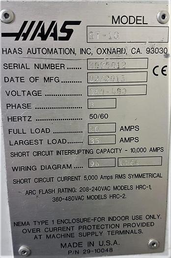 Used 2013 HAAS ST-10