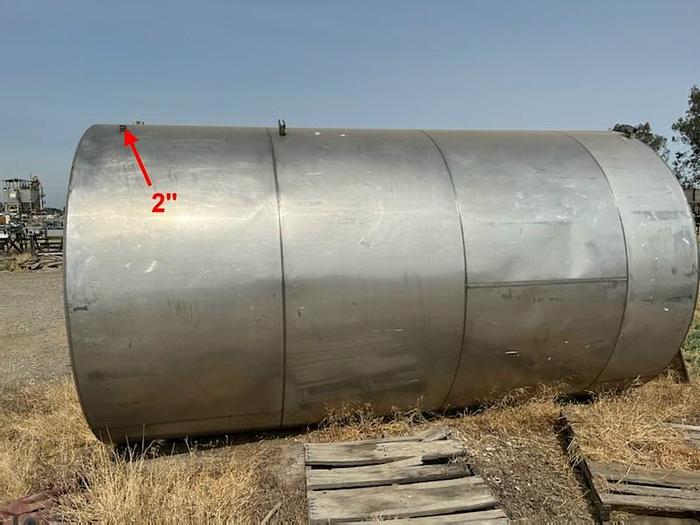 Used Tank, 5,000 Gallon, 316 S/st, 7'11" x 14', CT/SB, #S744297
