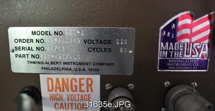 Used L & W 225-1 Friction/Peel Tester #31635