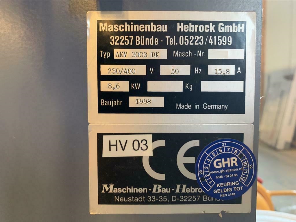 Used HEBROCK AKV 3003 DK