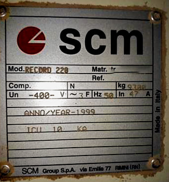 Used SCM Record 220 - 1999