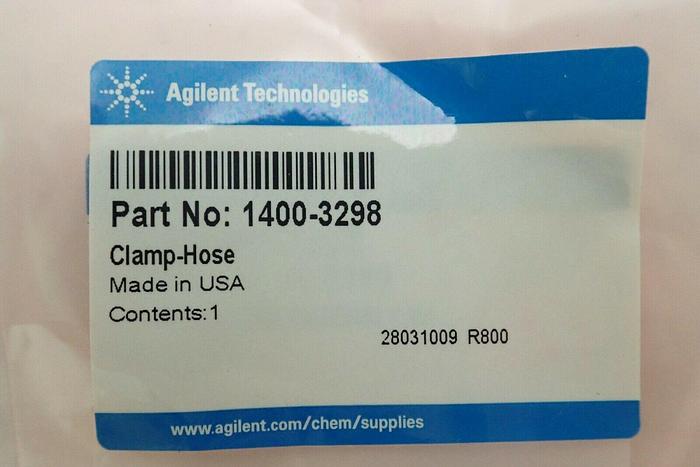 Used Agilent 1400-3298 Clamp Hose & 0515-0380 Screw-Machine Assembly M4