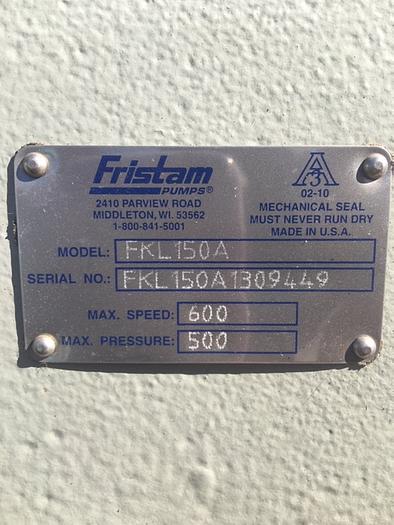 Used Fristam 4" Positive Displacement Pump FKL 105A