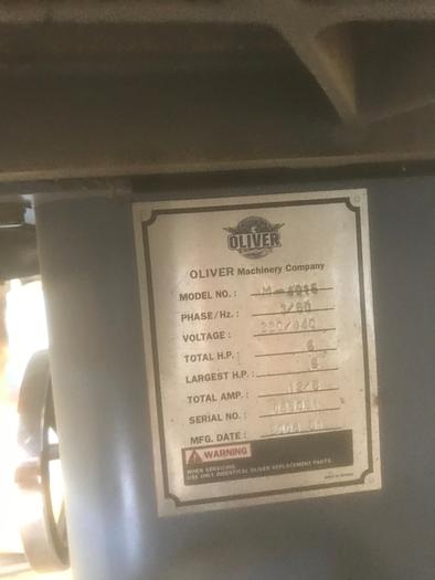 Used Oliver 4015 10" Table Saw