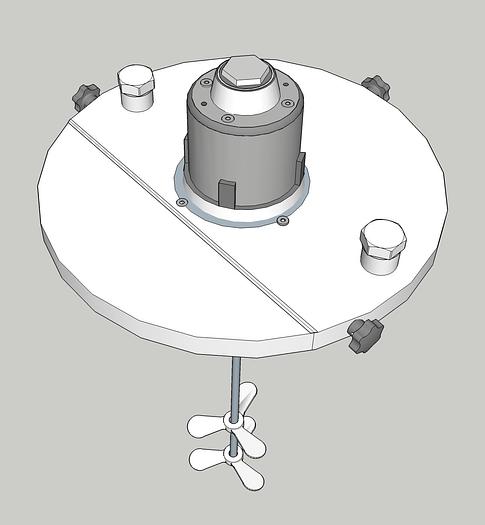 AGITATORE PER FUSTI LT.200 CON MOTORE PNEUMATICO ATEX