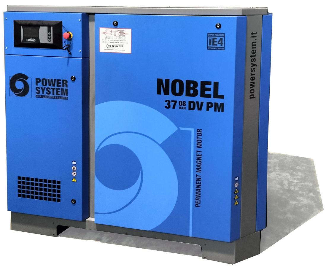 Usato COMPRESSORE A VITE POWER SYSTEM NOBEL 37-08 DV PM USATO S'OCCASIONE