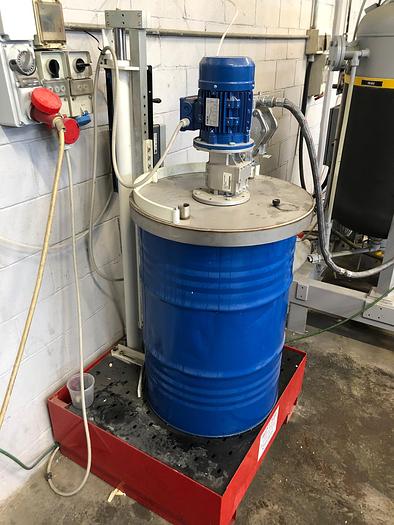 COLONNA SOLLEVATORE AD AZIONAMENTO PNEUMATICO PER FUSTI DA 200 LITRI