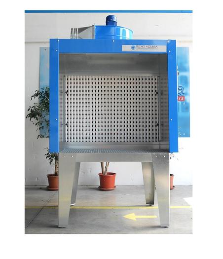 MINICABINA DI VERNICIATURA A SECCO SU PIEDISTALLO